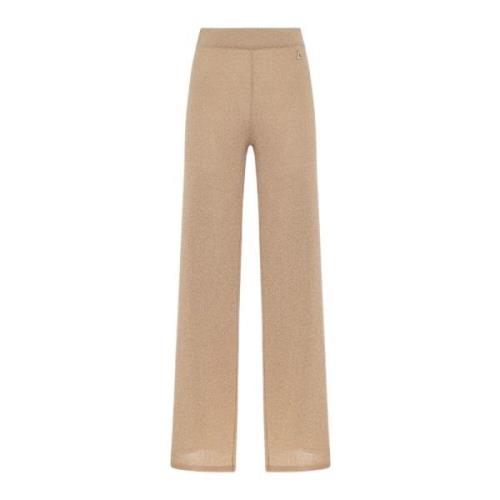 Wide Trousers Akep , Beige , Dames