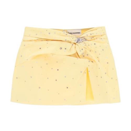 Short Skirts DES Phemmes , Yellow , Dames