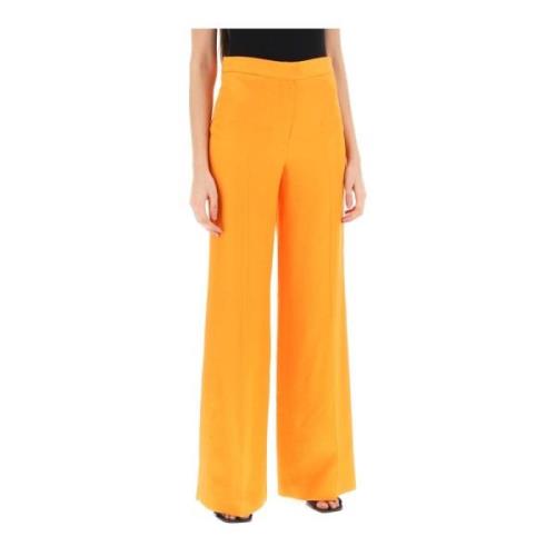 Wide Trousers Stella McCartney , Orange , Dames