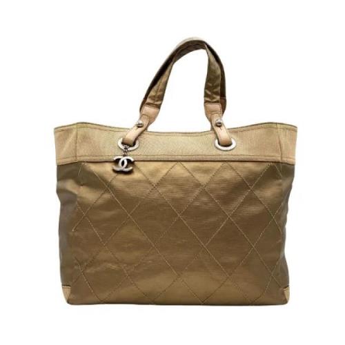 Pre-owned Canvas chanel-bags Chanel Vintage , Yellow , Dames