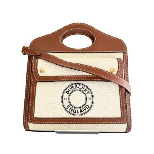 Pre-owned Cotton shoulder-bags Burberry Vintage , Brown , Dames