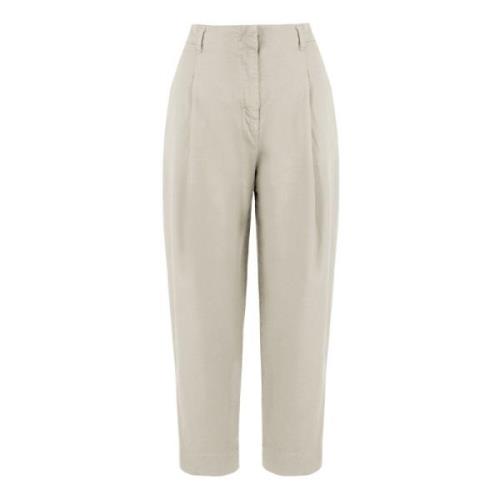 Tapered Trousers BomBoogie , Beige , Dames