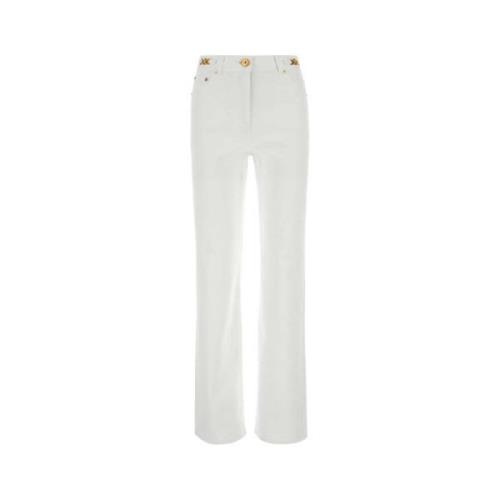 Flared Jeans Versace , White , Dames