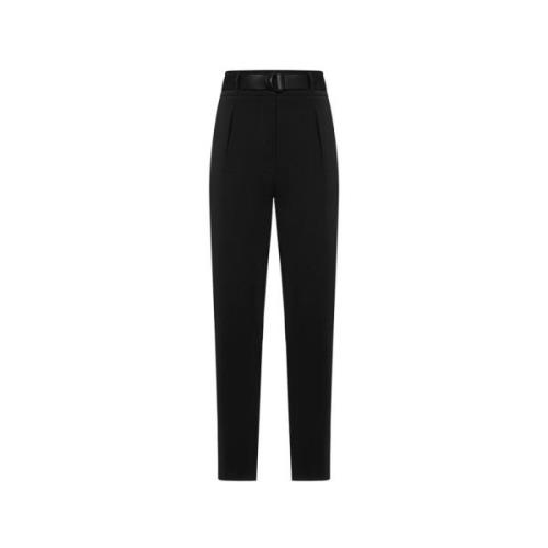 Slim-fit Trousers Max Mara Studio , Black , Dames