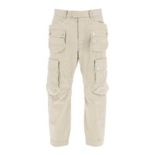 Straight Trousers Dsquared2 , Beige , Heren