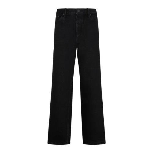 Pitch Black Enkel Jeans Balenciaga , Black , Dames