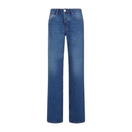 Straight Jeans Ami Paris , Blue , Heren
