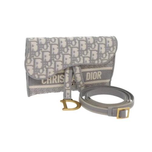 Pre-owned Canvas dior-bags Dior Vintage , Gray , Dames