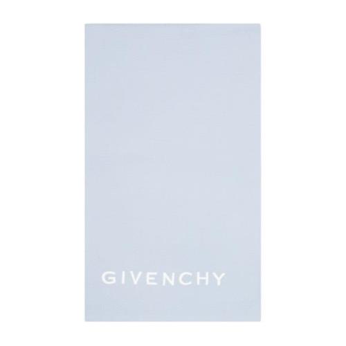 Lichtblauw Witte Wollen Sjaal Givenchy , Blue , Dames