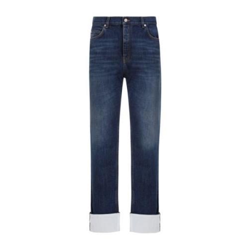 Visser Turn-up Jeans Loewe , Blue , Heren