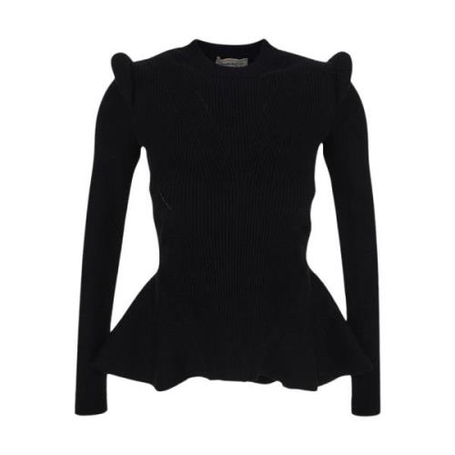 Stijlvolle Gebreide Top Alexander McQueen , Black , Dames