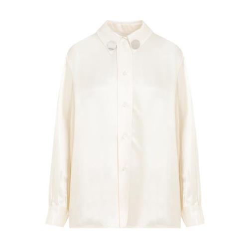 Viscose Shirt 278 RAW Cotton Jil Sander , Beige , Dames