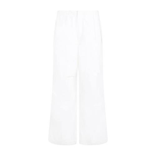 Katoenen Broek in Porselein Kleur Jil Sander , White , Heren