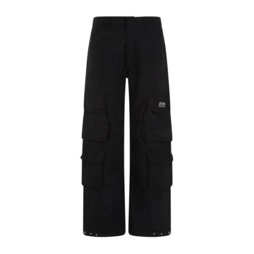 Wide Trousers Golden Goose , Black , Heren