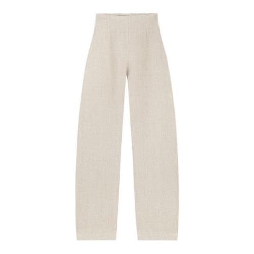 Dover, linnen en kasjmier rauwe broek Cortana , Beige , Dames