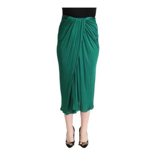 Midi Skirts Dolce & Gabbana , Green , Dames