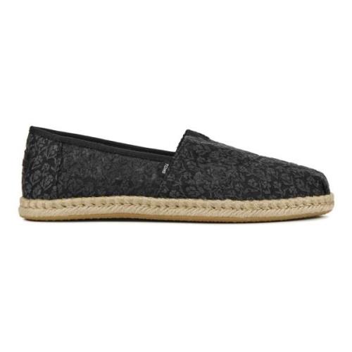 Zwarte Espadrilles Toms , Black , Dames