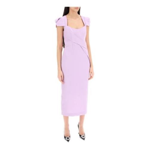 Midi Dresses Roland Mouret , Pink , Dames