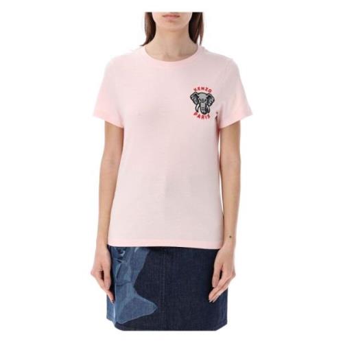 Roze Olifant Klassiek T-Shirt Kenzo , Pink , Dames