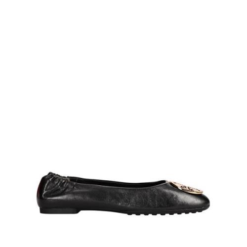 Leren Ballerina Schoenen Tory Burch , Black , Dames