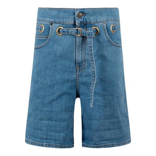 Denim Shorts Philosophy di Lorenzo Serafini , Blue , Dames