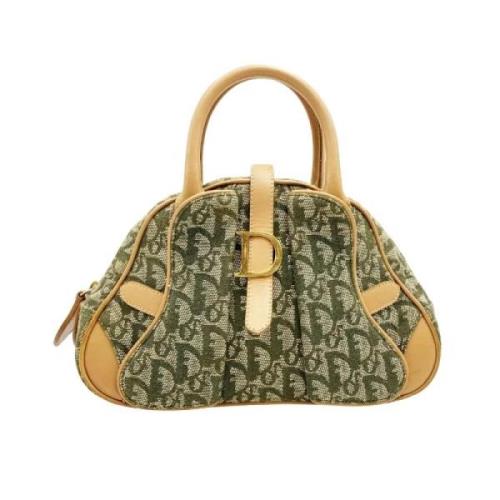 Pre-owned Canvas handbags Dior Vintage , Green , Dames