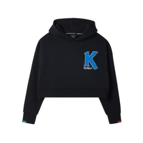 Stijlvolle Lifestyle Hoodie Sweatshirt Kickers , Black , Dames