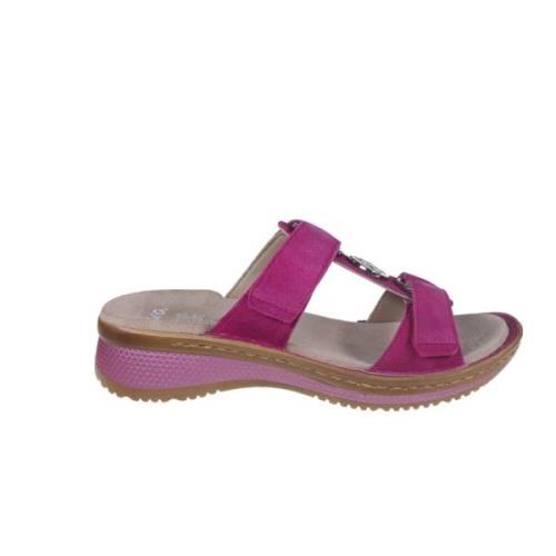 Flat Sandals ara , Pink , Dames