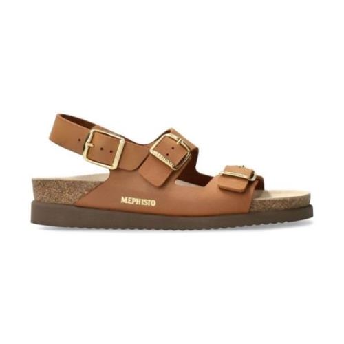 Flat Sandals Mephisto , Brown , Dames