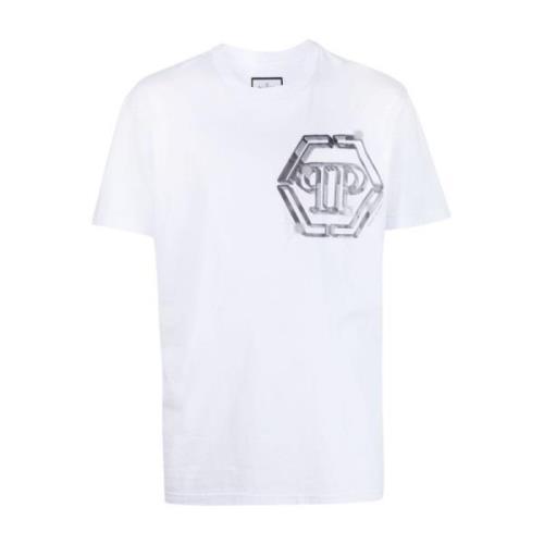 Witte Tee Philipp Plein , White , Heren