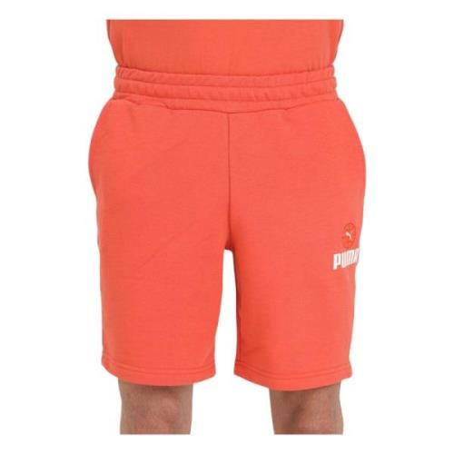 Casual Shorts Puma , Orange , Heren