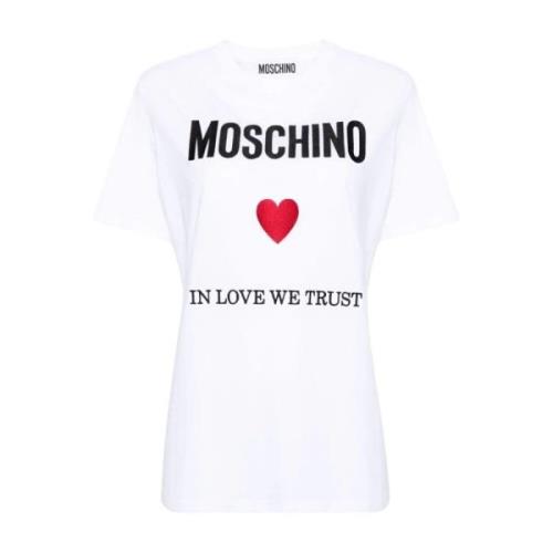 T-Shirts Moschino , White , Dames