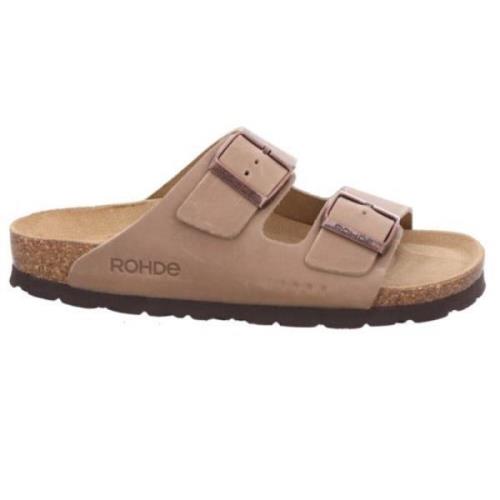 Flat Sandals Rohde , Beige , Dames