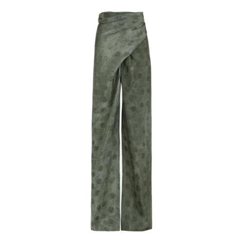 Hoge taille jacquard stippenbroek Cortana , Green , Dames