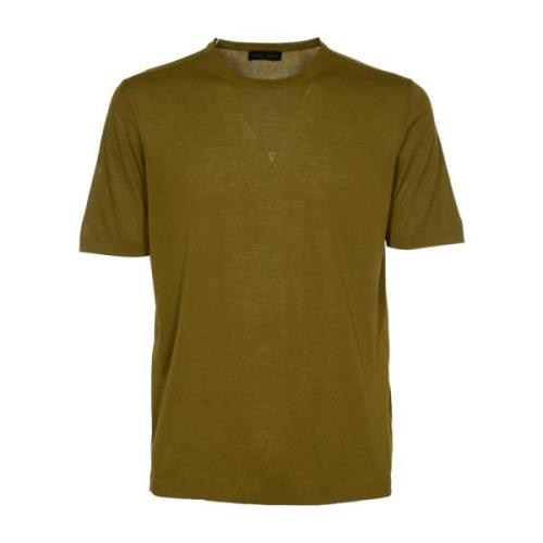 T-Shirts Roberto Collina , Green , Heren