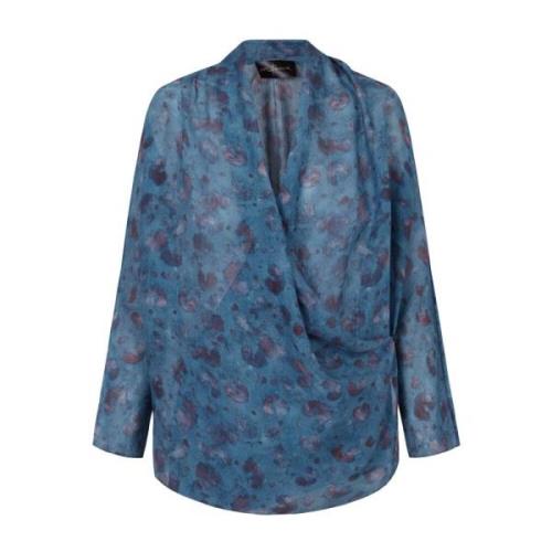 Sophia, zijden blouse eilandprint Cortana , Multicolor , Dames