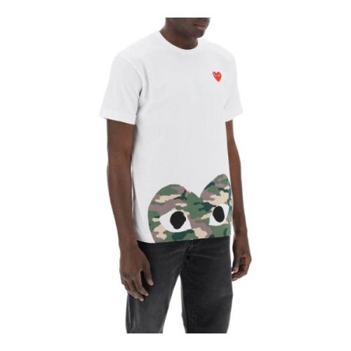 T-Shirts Comme des Garçons Play , White , Heren