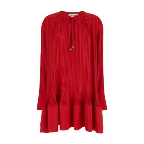 Short Dresses Lanvin , Red , Dames