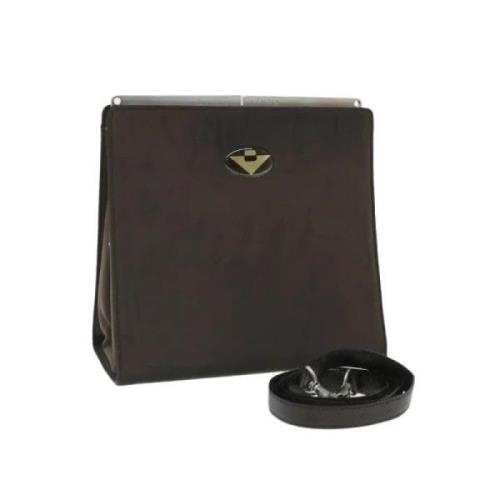 Pre-owned Nylon shoulder-bags Bottega Veneta Vintage , Brown , Dames