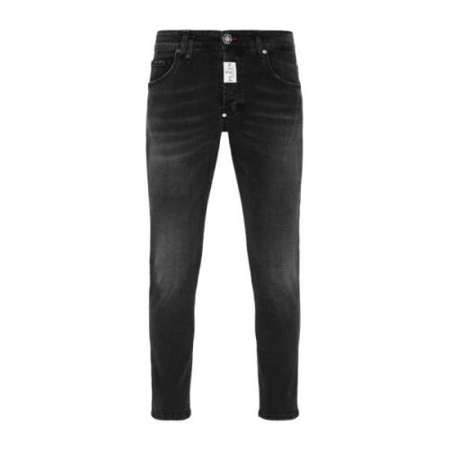 Slim-fit Jeans Philipp Plein , Black , Heren