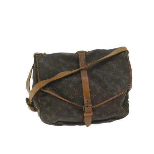 Pre-owned Canvas louis-vuitton-bags Louis Vuitton Vintage , Brown , Da...