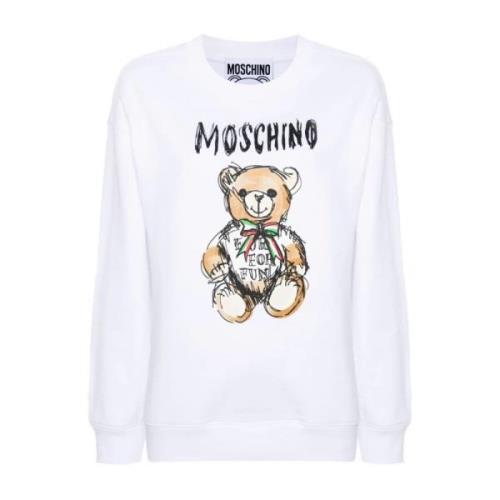 Sweatshirts Moschino , White , Dames