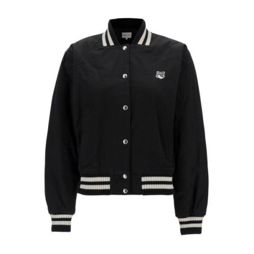 Bomber Jackets Maison Kitsuné , Black , Dames