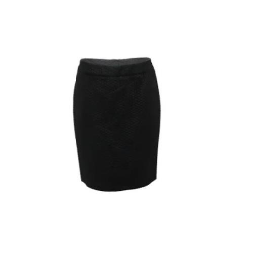 Pre-owned Polyester bottoms Armani Pre-owned , Black , Dames