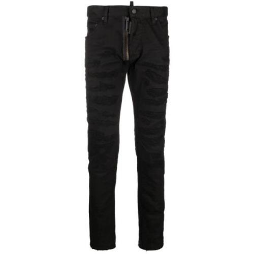 Skinny Jeans Dsquared2 , Black , Heren