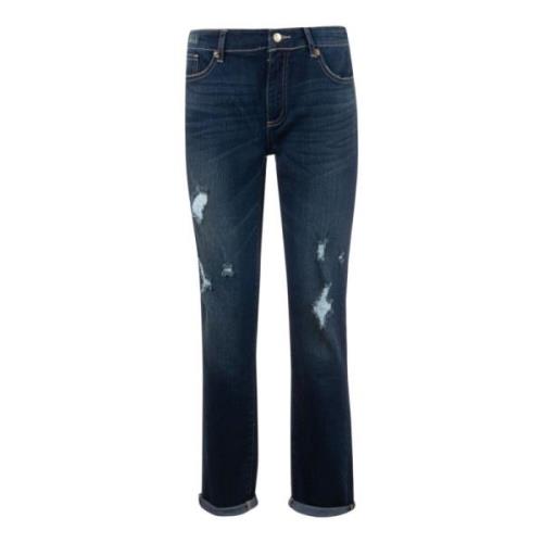 Indigo Denim 5 Zakken Jeans Armani Exchange , Blue , Dames