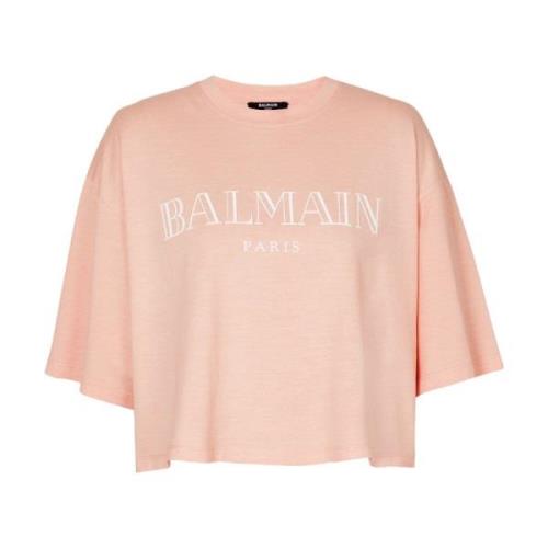Vintage T-shirt Balmain , Orange , Dames
