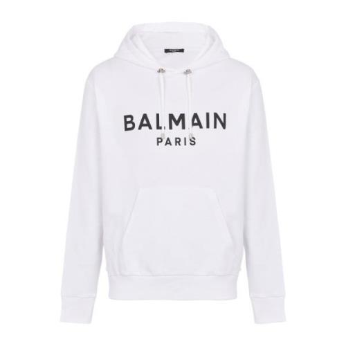 Paris hoodie Balmain , White , Heren