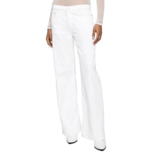 Trousers Dondup , White , Dames