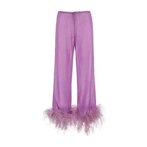 Wide Trousers Oseree , Pink , Dames
